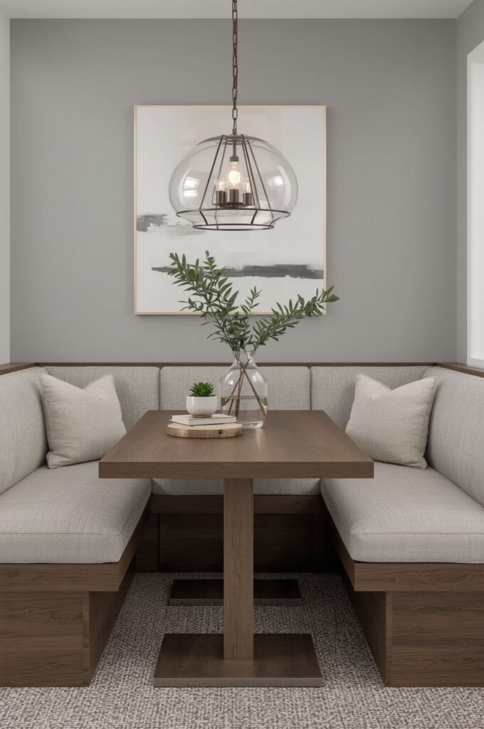 Modular Dining Benches with Cushions