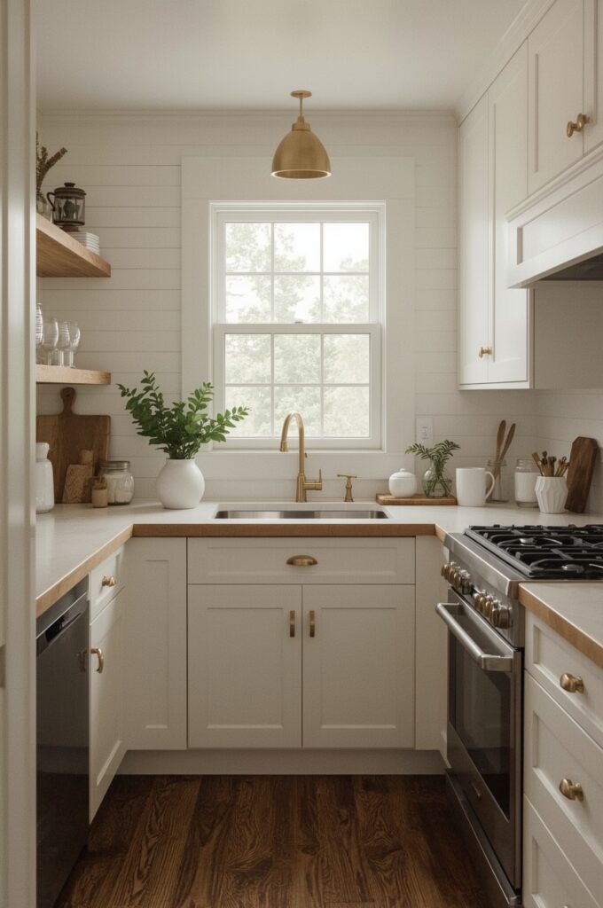Narrow Farmhouse-Style Counter