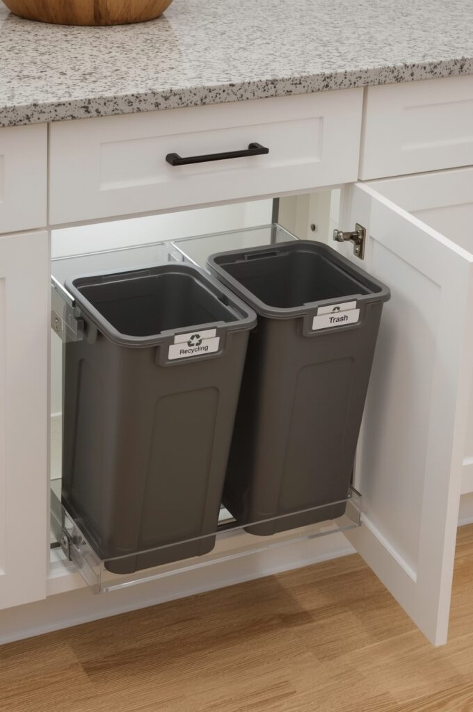 Pull-Out Trash and Recycling Bins