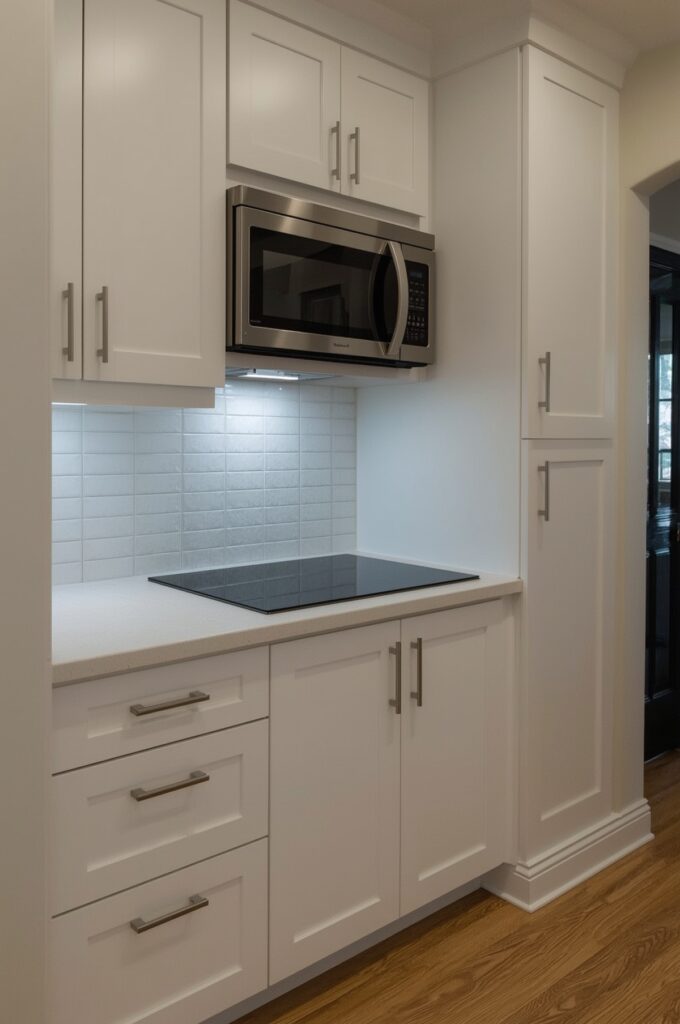 Built-In Microwave Above Counter Space