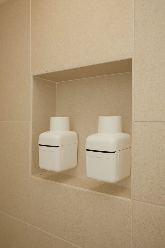 Built-In Soap and Shampoo Dispensers
