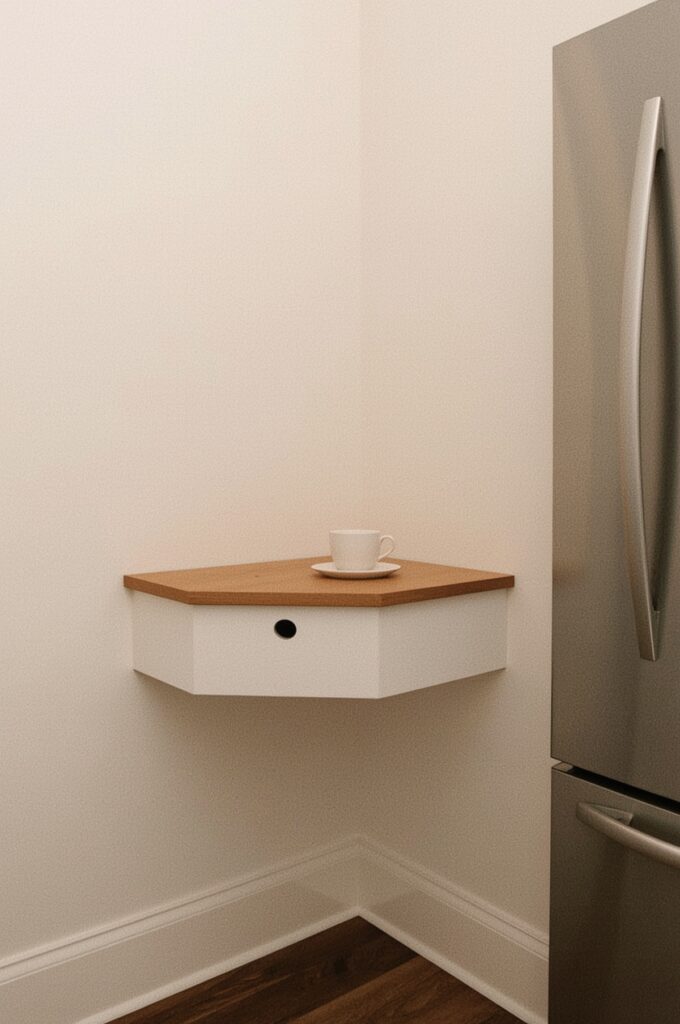 Corner-Mounted Foldable Counter