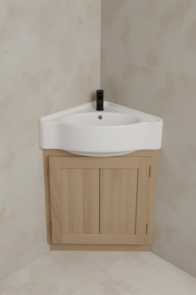 Corner Sink for Tight Layouts