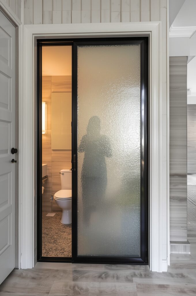 Frosted Glass Pocket Doors