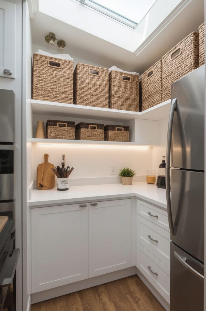 Overhead Loft Storage in Small Kitchens