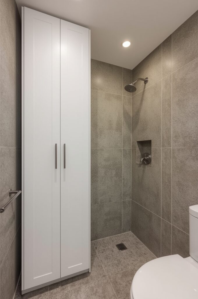 Tall Slim Cabinets to Maximize Vertical Space