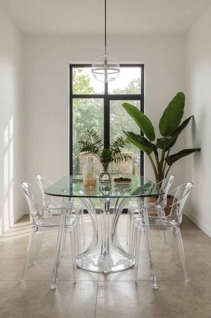 Clear Acrylic Dining Chairs