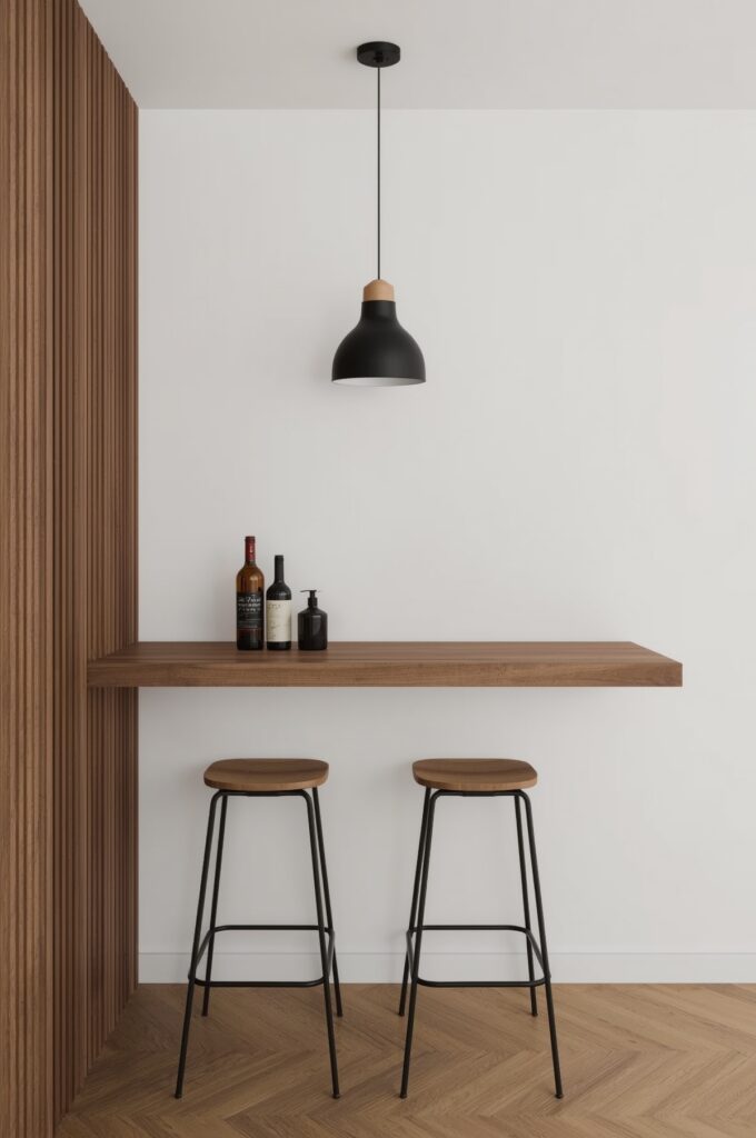 Floating Shelf as Dining Bar