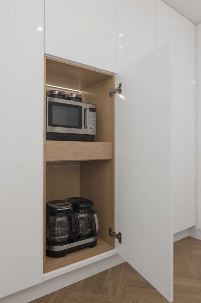 Hidden Appliance Garage Setup