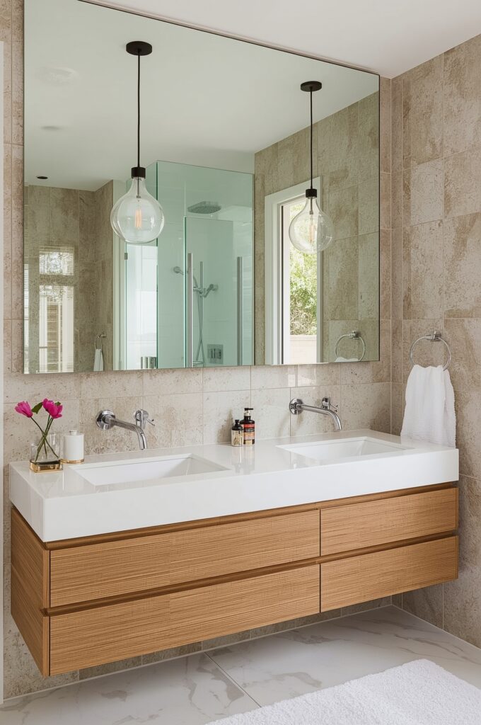Oversized Mirror to Expand Visual Space