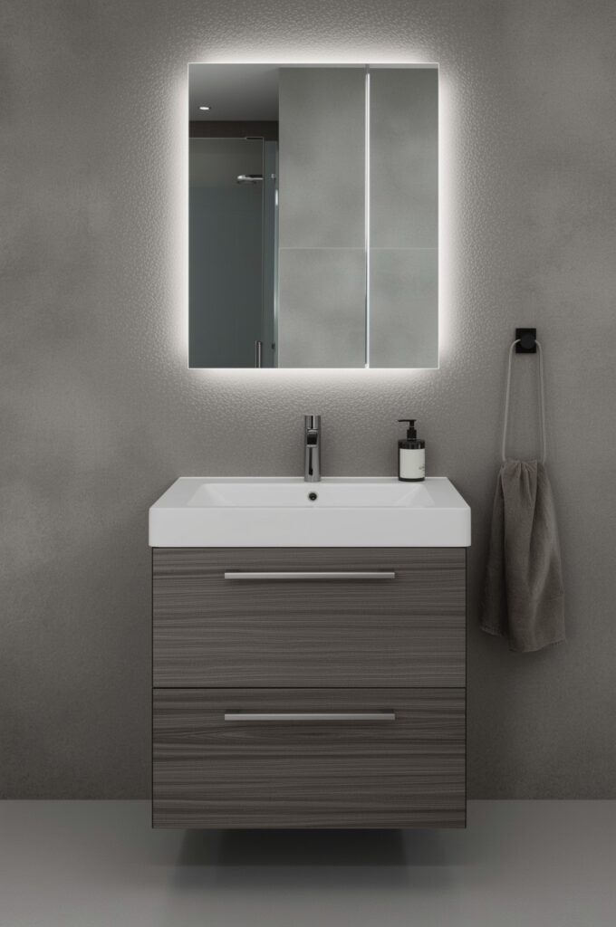Semi-Recessed Sink Vanity