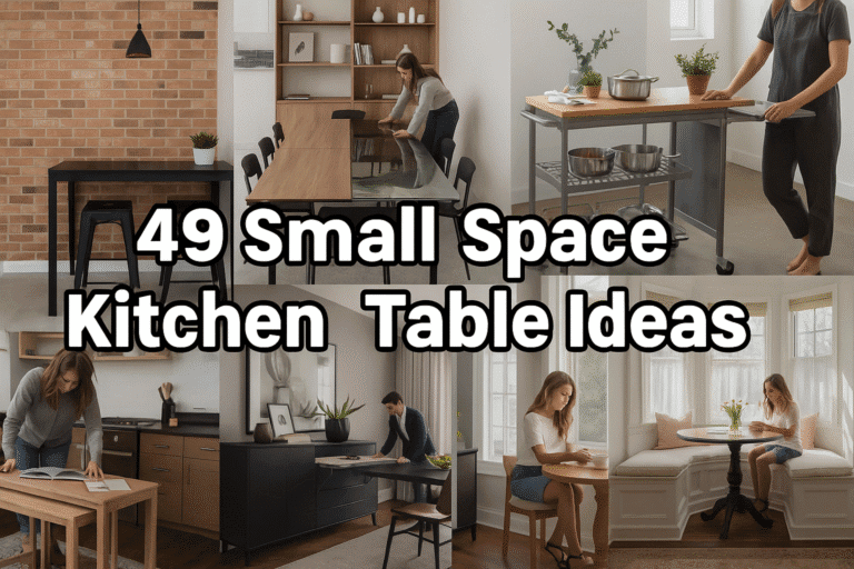 49 Genius Small Space Kitchen Table Ideas