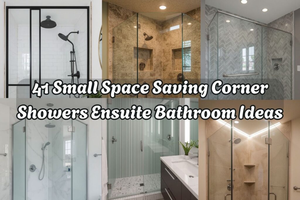 Small Space Saving Corner Showers Ensuite Bathroom Ideas