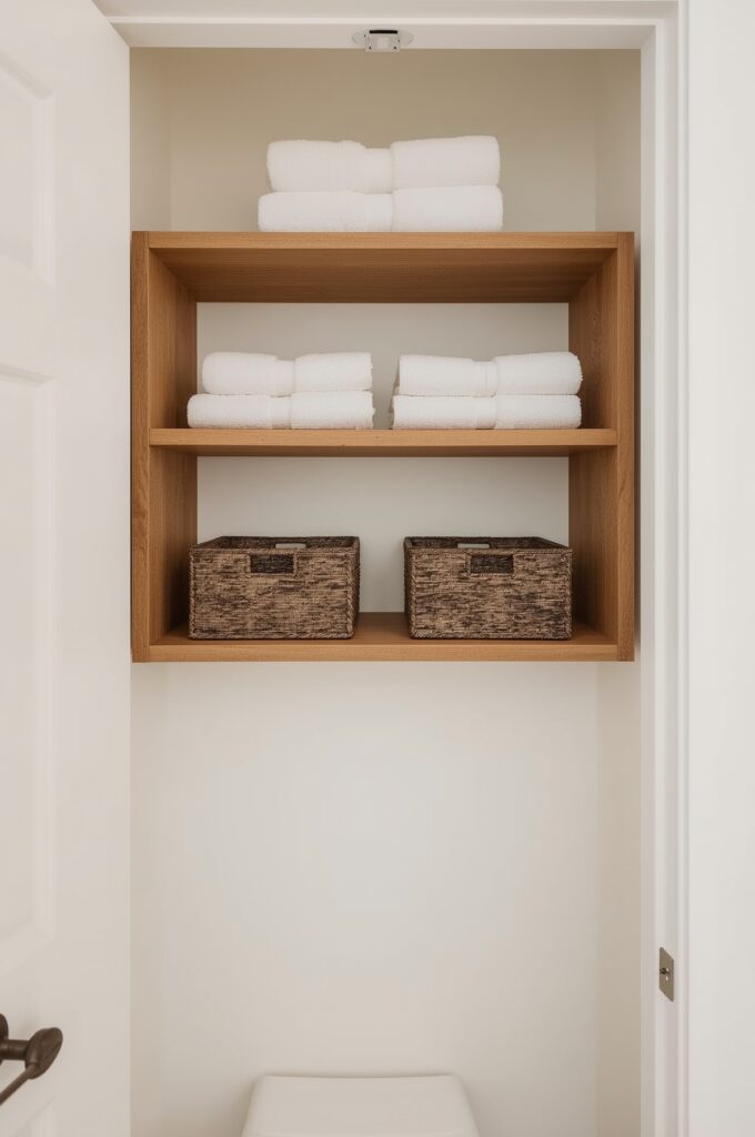 Utilize Over-Door Shelving for Storage