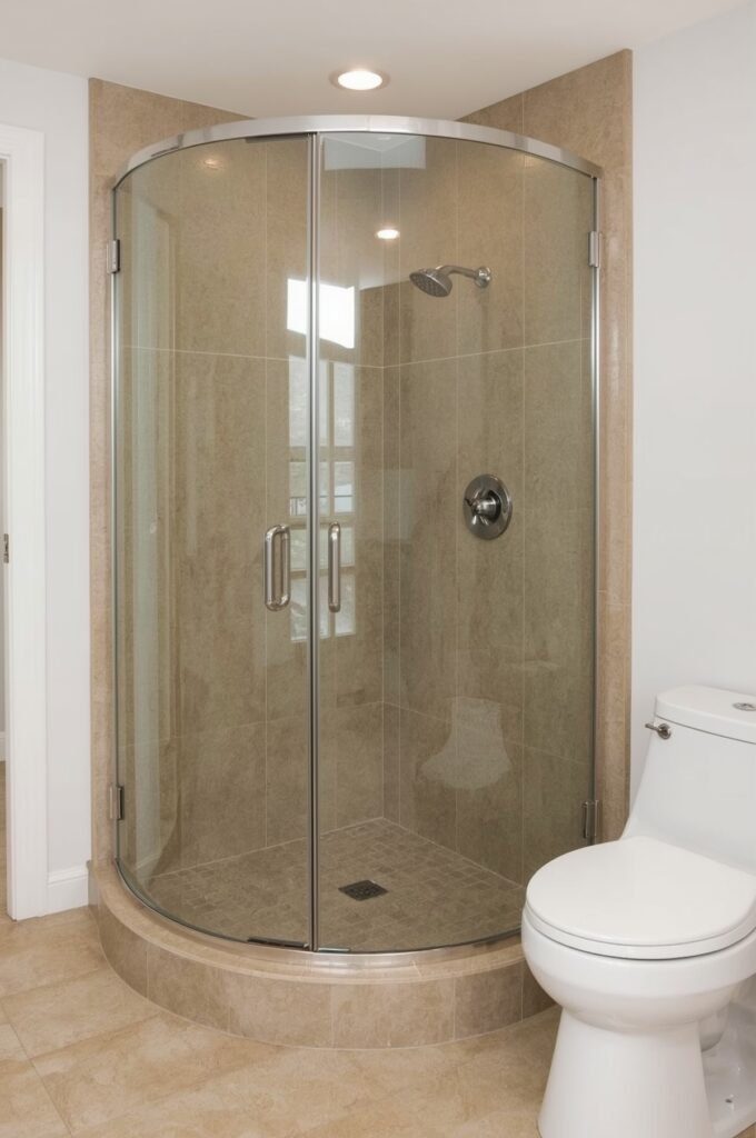 Fit a Curved Shower Enclosure for Flow