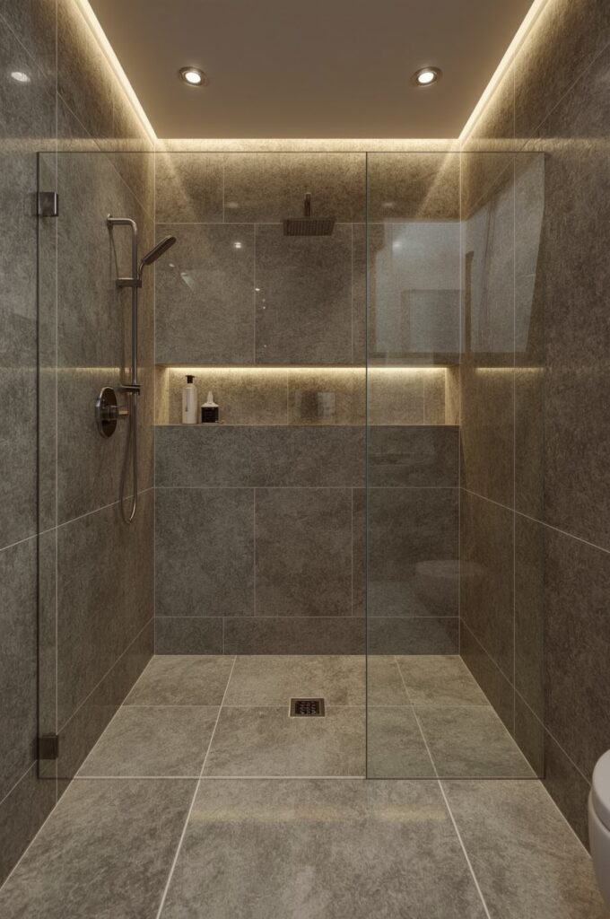 Seamless Matching Tile Flooring