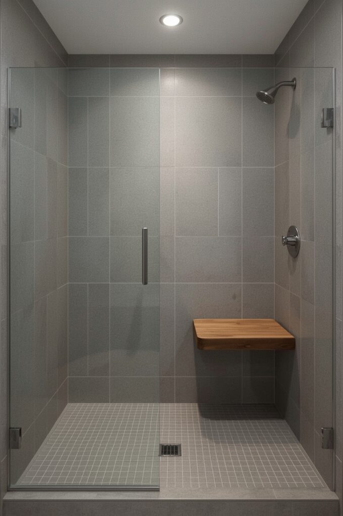 Foldable Built-In Shower Seat