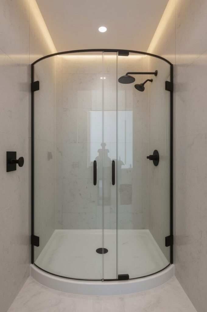 Rounded Corner Shower Enclosure