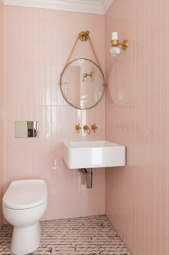 Pastel Pink Tiles for a Fresh Pop