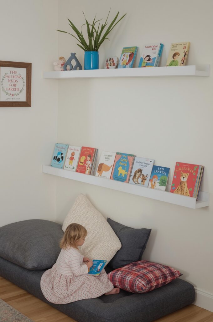 Narrow Book Ledges for Storytime