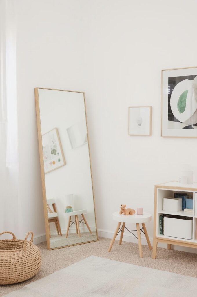 Full-Length Mirror to Create Illusion of Space