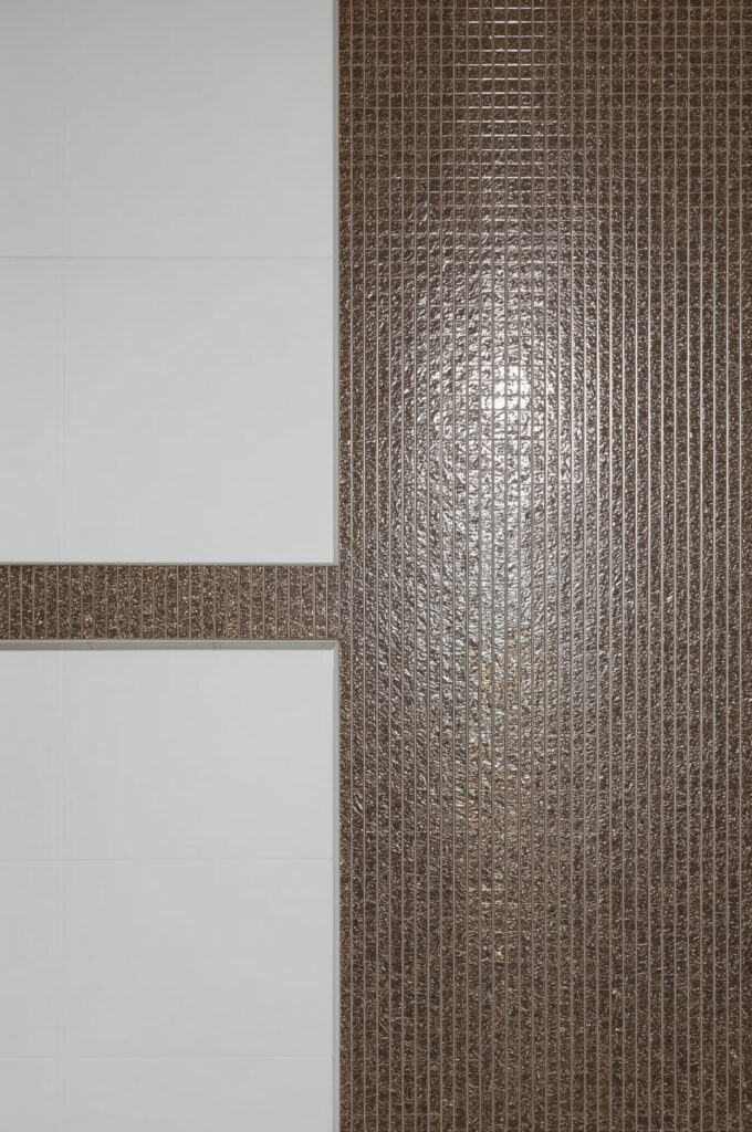 Shiny Metallic Accent Tiles