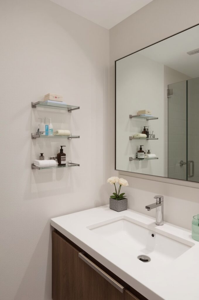 Organize Toiletries with Wall-Mounted Holders