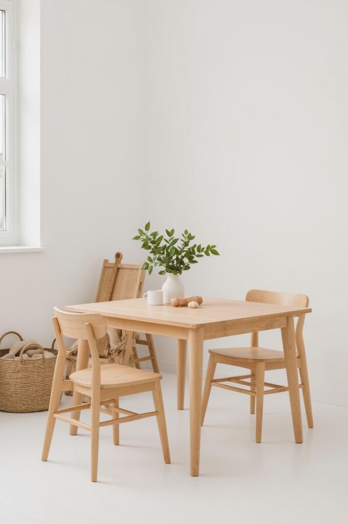 Slim-Leg Furniture for Airy Feel