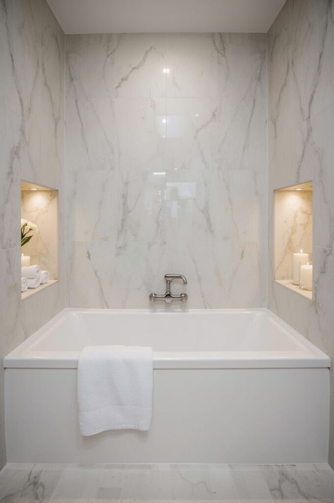 Tub with Niches at Both Ends