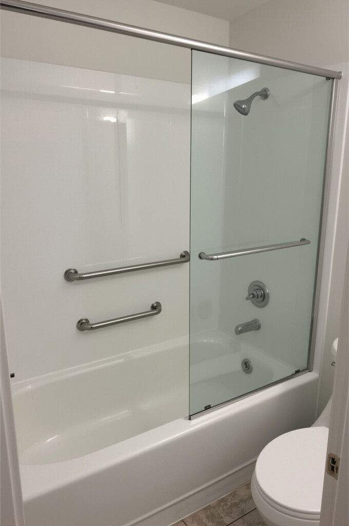Bathtub and Shower Combo with Screen