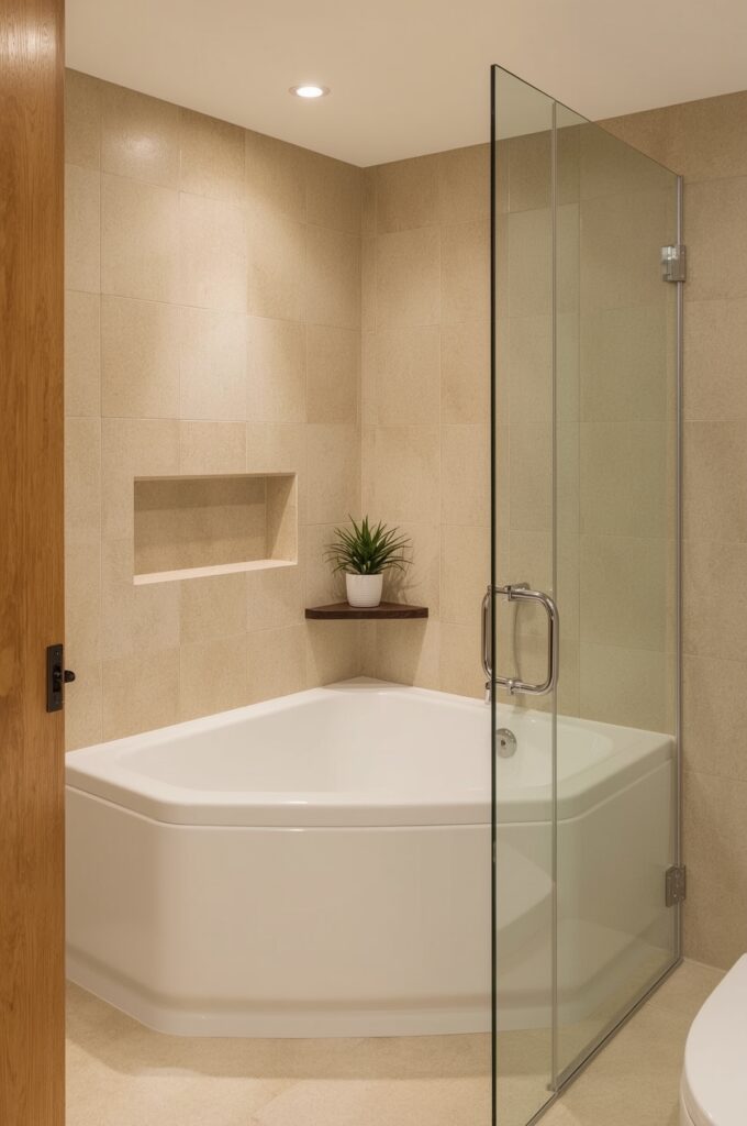 Corner Tub for Tight Spaces