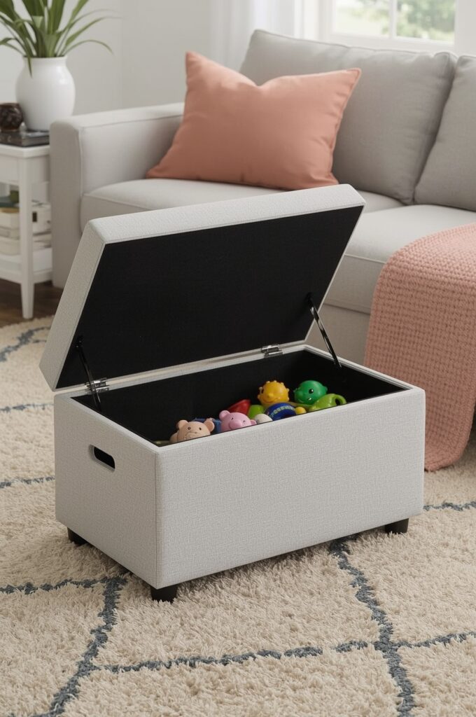 Hidden Toy Chest Ottoman