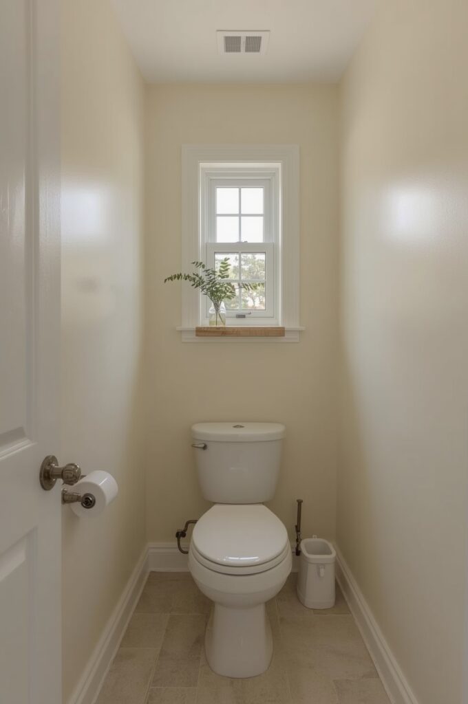 Light-Colored Toilets with Neutral Walls