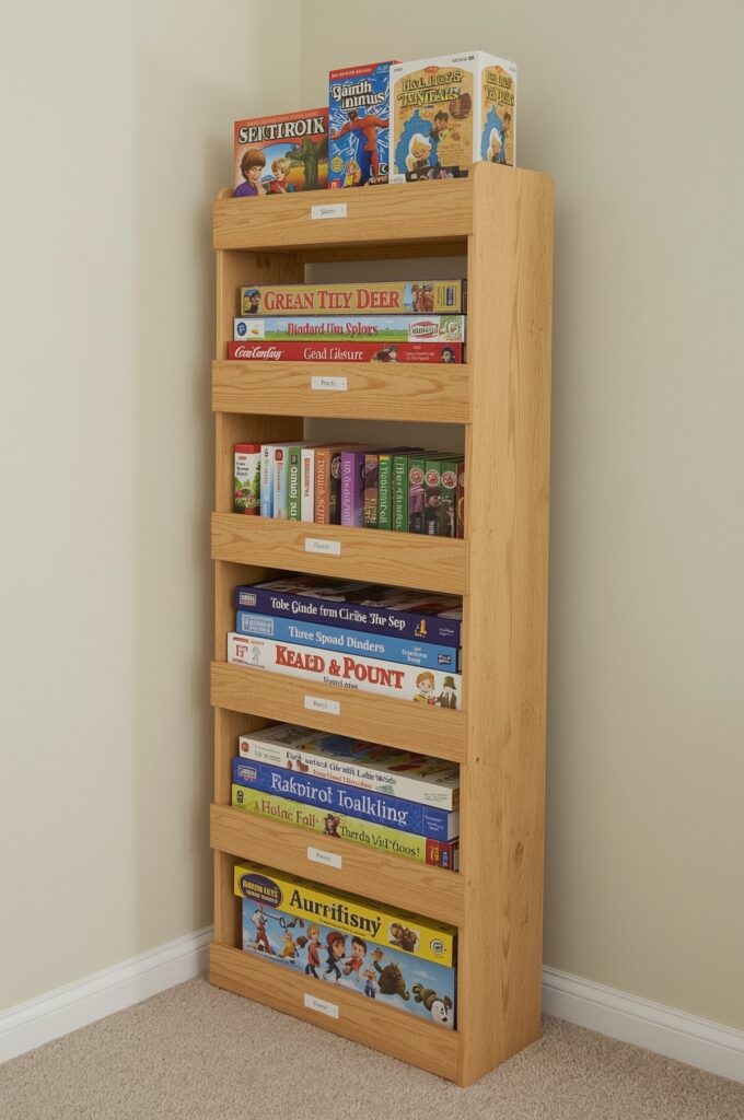 Tiered Storage Rack for Puzzles