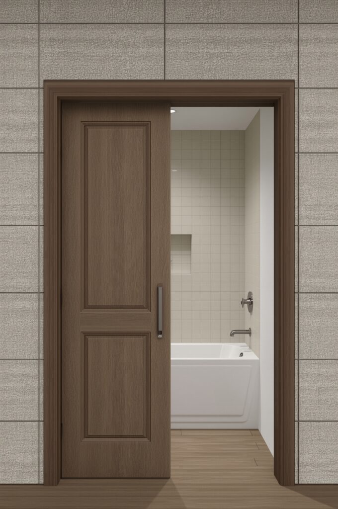 Tub with Pocket Door Entry