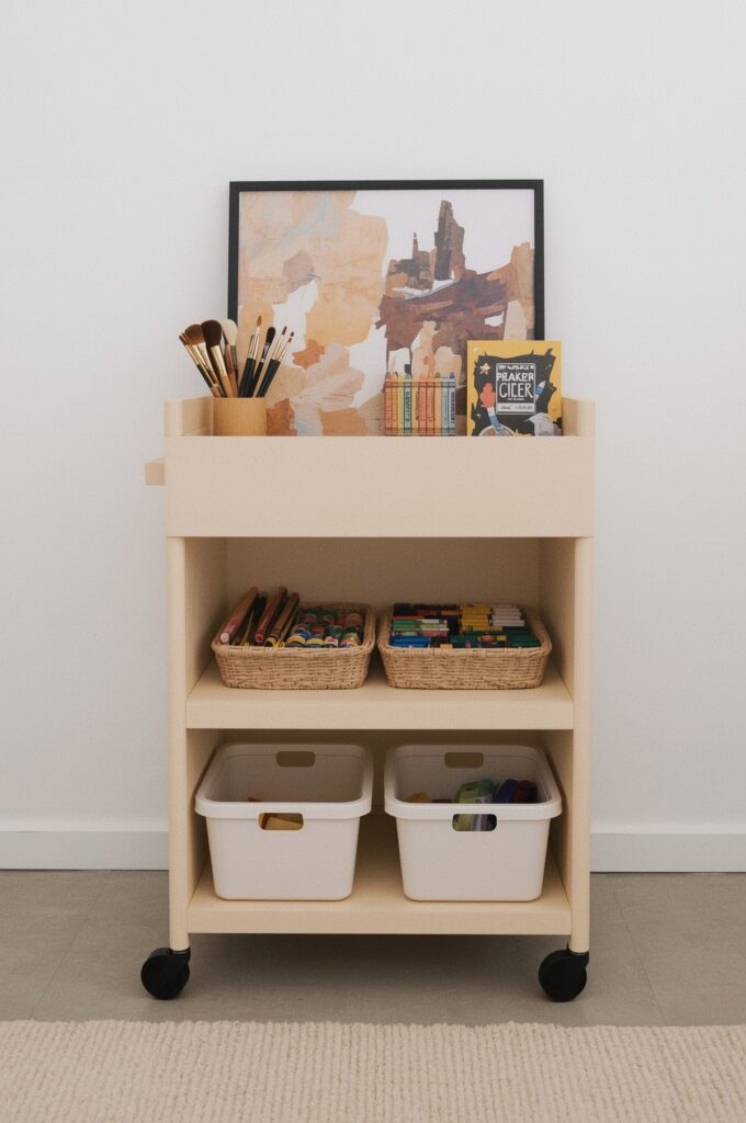 Compact Mobile Art Station
