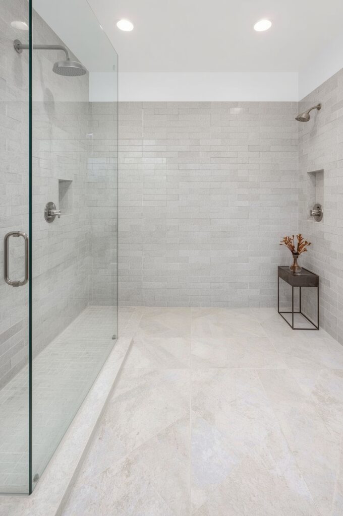 Diagonal Laid Tiles to Widen Floor