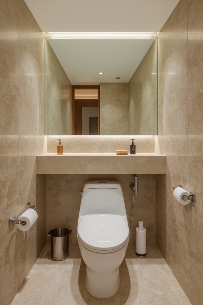Extend Counter Space Over the Toilet Tank