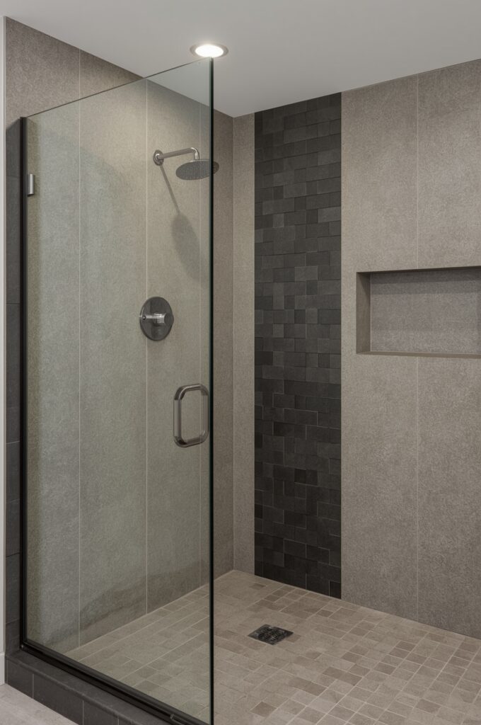 Mixed Matte and Glossy Finish Tiles