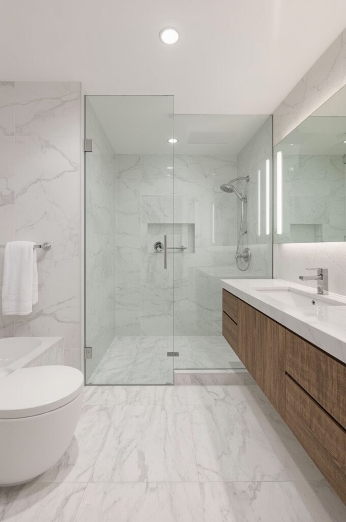 Use Large-Format Tiles for a Seamless Look