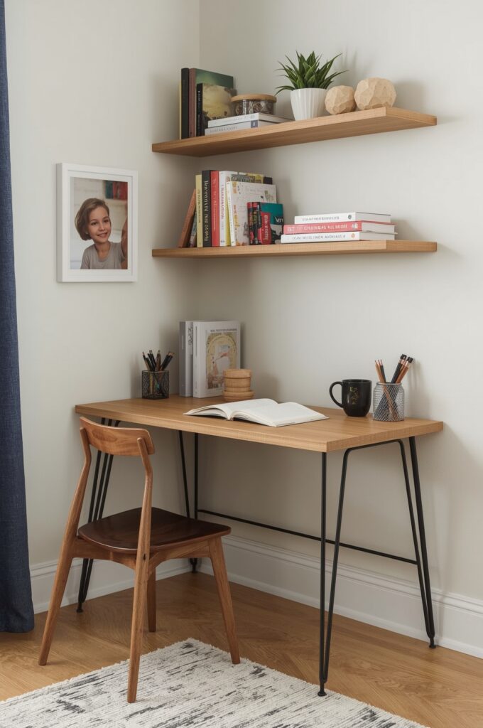 Slim Homework Desk Corner