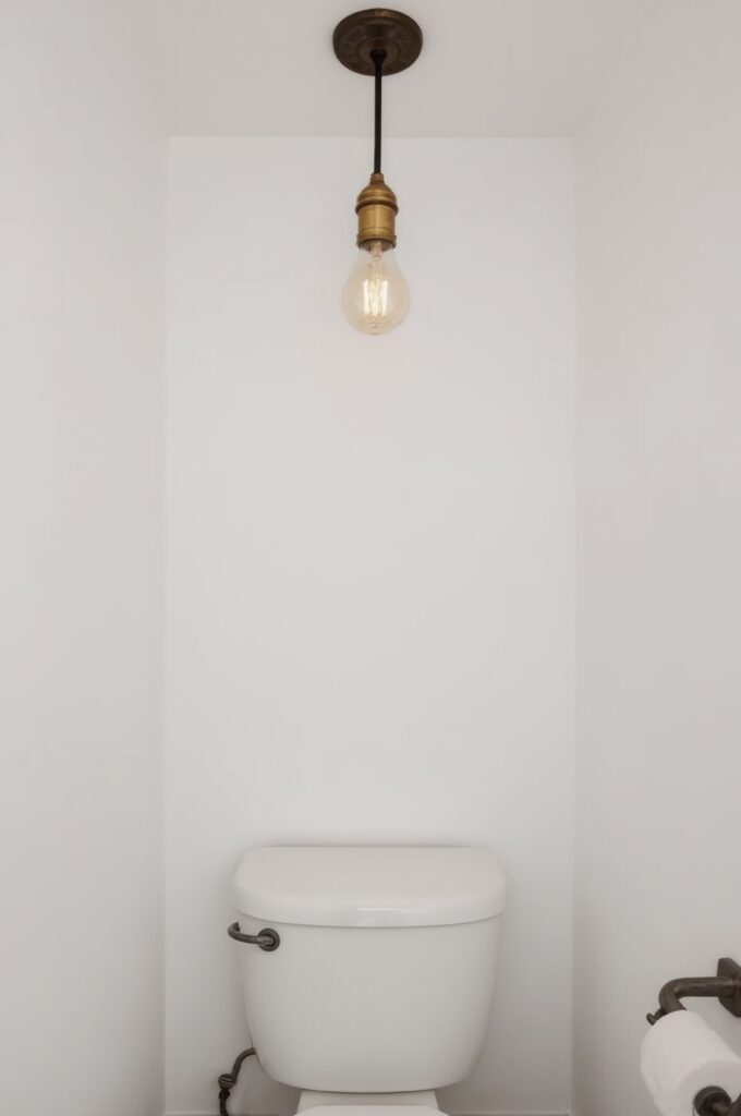 Pendant Lights in Small Toilet Rooms