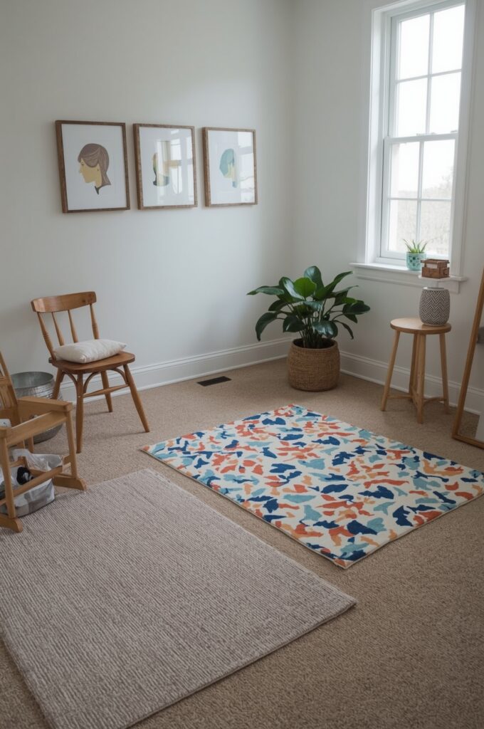 Rugs to Create Visual Play Zones