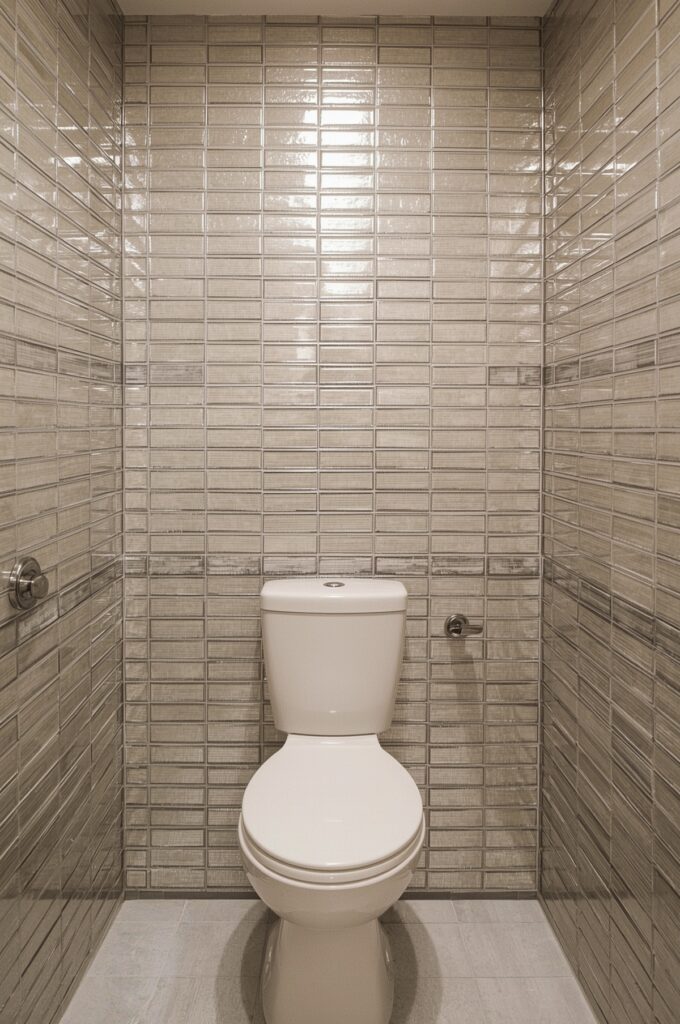 Metallic Silver Tiles for Accent Strips