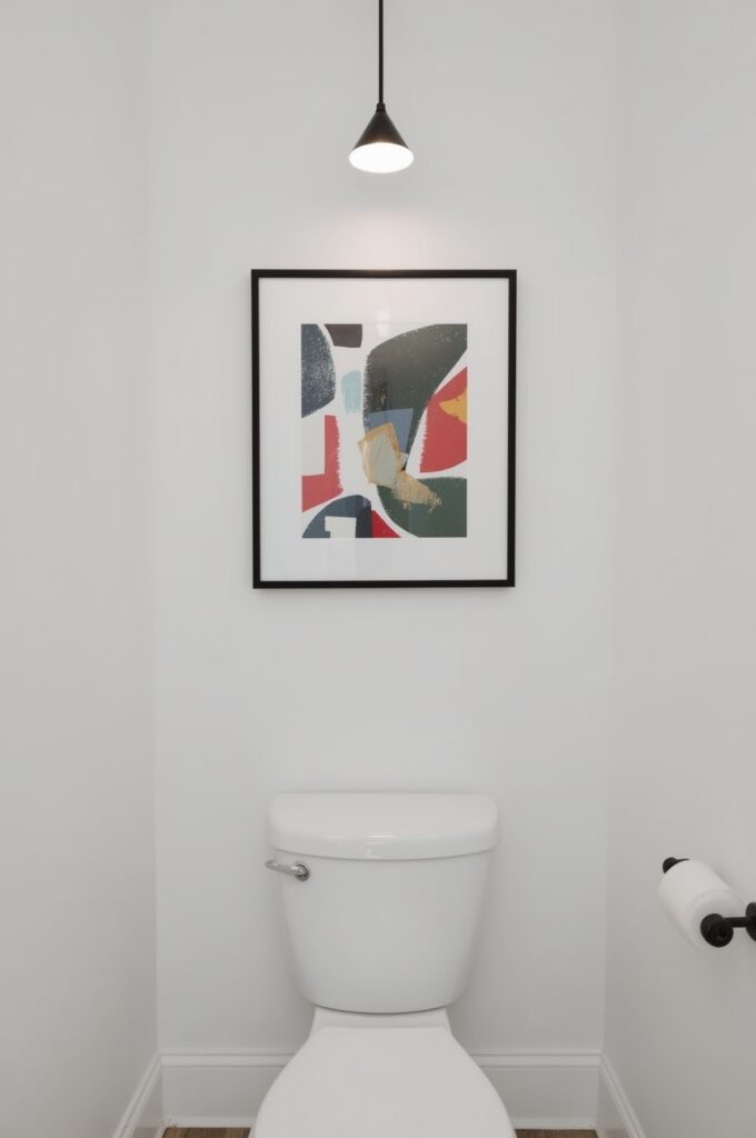 Statement Art Above Toilet