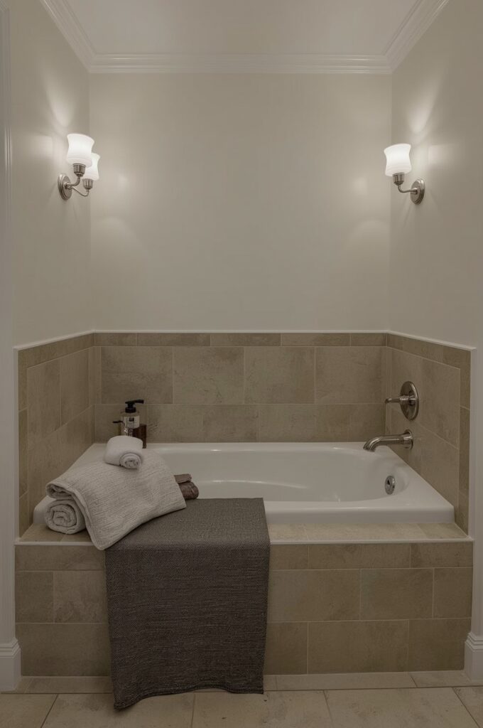 Tub with Extended Tub Deck for Seating