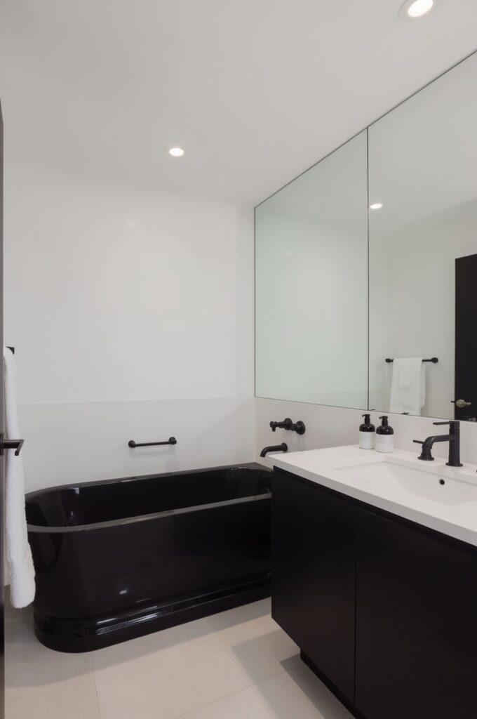 Tub with Monochrome Color Palette