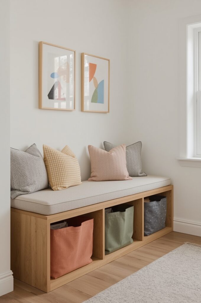 Storage Benches with Cushions