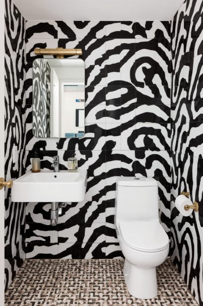 Bold Graphic Tile Feature Wall