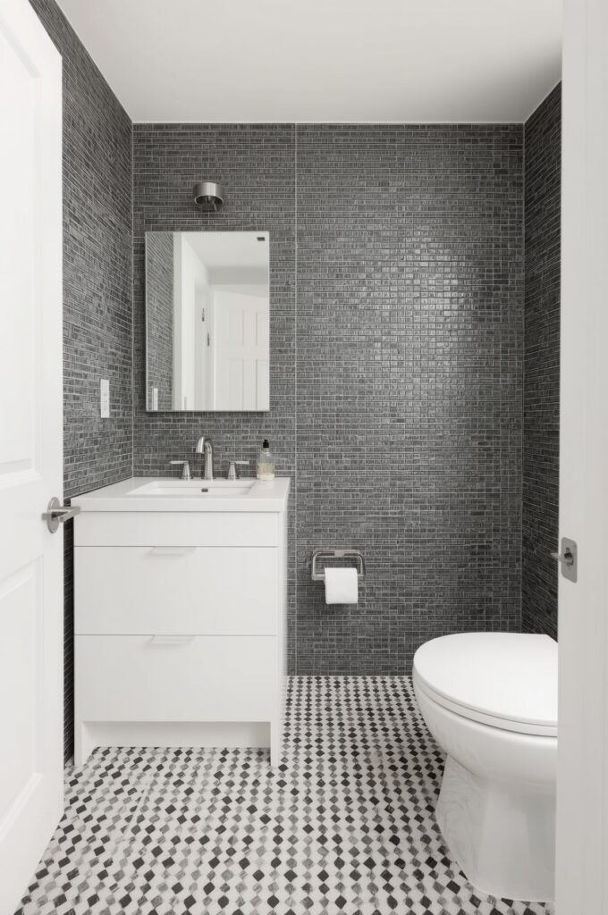 Full Monotone Look with One Tile Style